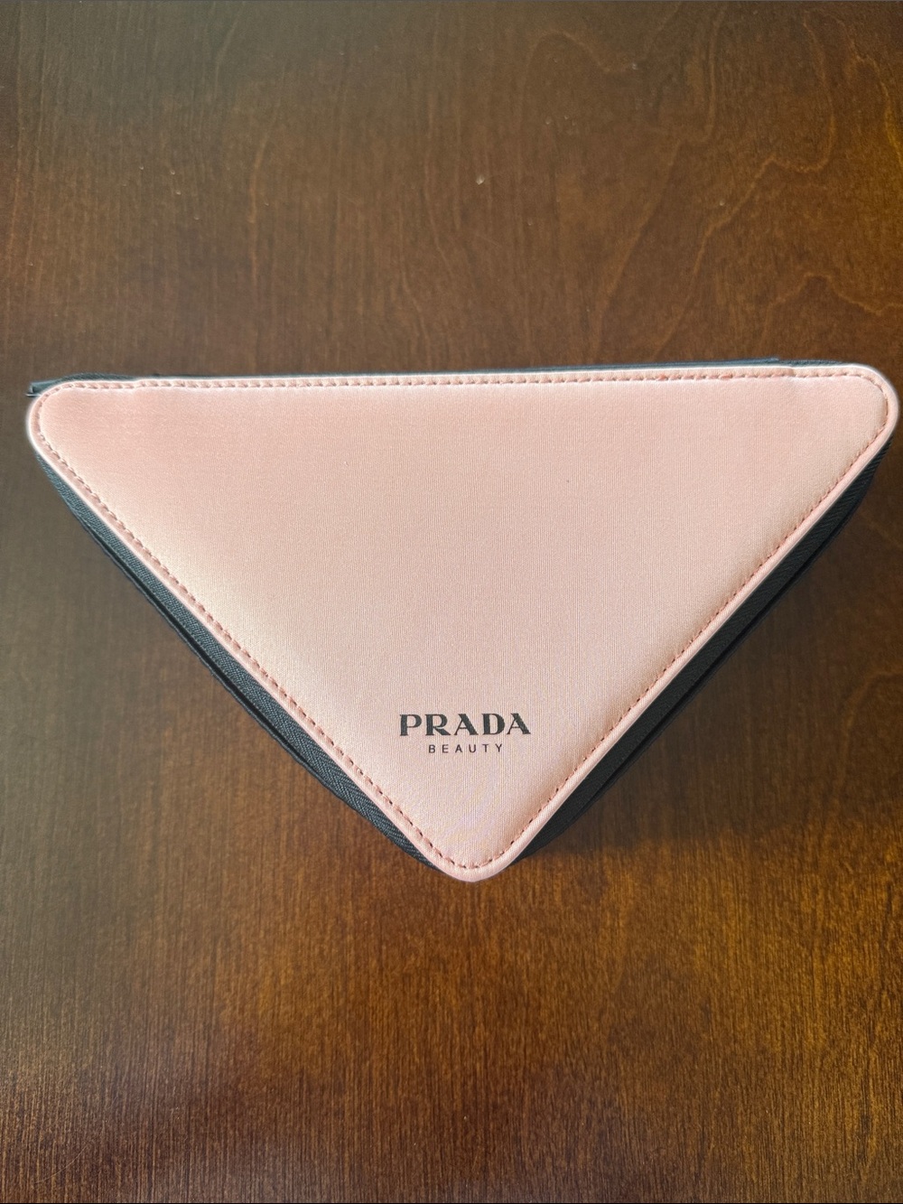 NEW!! Prada Pink Triangle Cosmetic Case